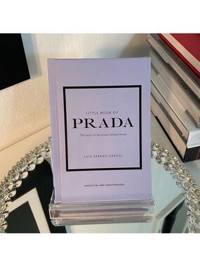 Prada Lavender Hardcover Decorative Book